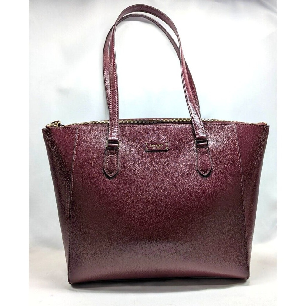 Kate Spade Jeanne Cherrywood Red Laptop Tote Bag